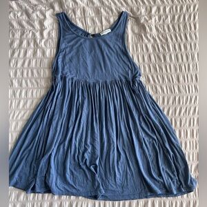 Earthbound Blue Long Flowy Tank Top (S)